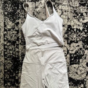 Lululemon Biker Shorts and Align top